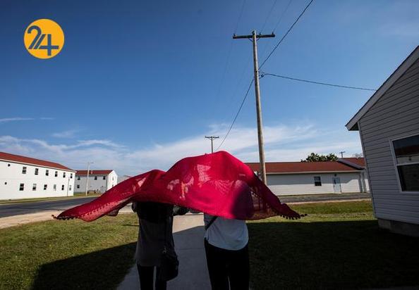 اسکان افغان‌ها در پایگاه ارتش آمریکا