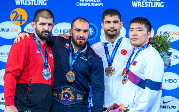 برد تاریخی کشتی‌گیران ایران در مسابقات جهانی