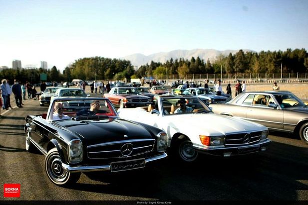 گردهمایی مرسدس بنرها در تهران