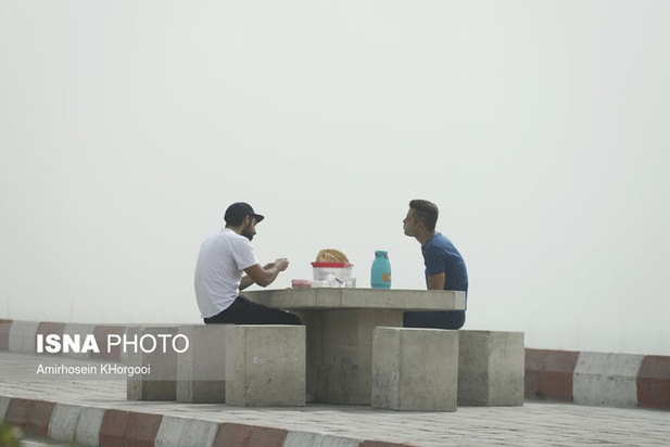 طوفان و گرد و خاک در بندرعباس