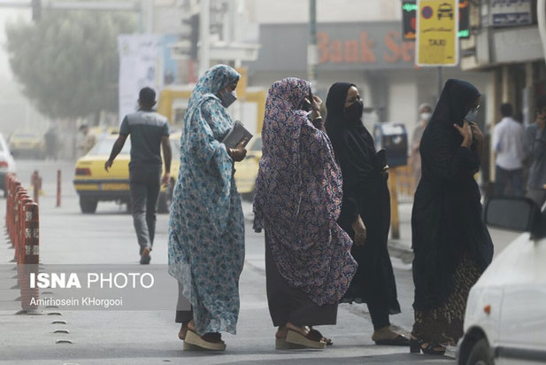 طوفان و گرد و خاک در بندرعباس