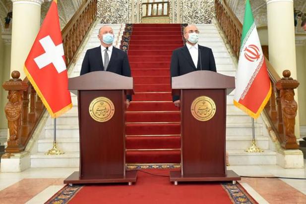 نشست دوجانبه رؤسای مجالس ایران و سوئیس