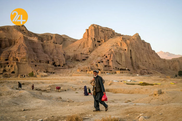 آوارگان افغان در کوه‌های تاریخی بامیان
