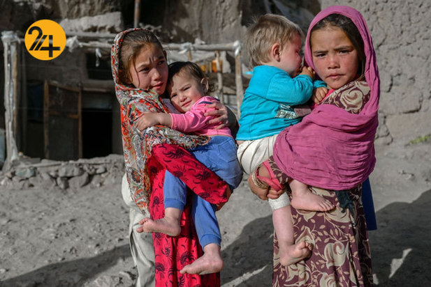 آوارگان افغان در کوه‌های تاریخی بامیان