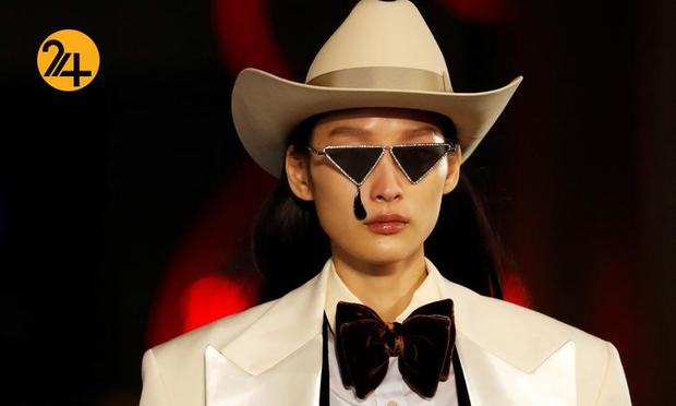 رژه مدل‌های برند گوچی در بلوار هالیوود