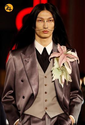 رژه مدل‌های برند گوچی در بلوار هالیوود