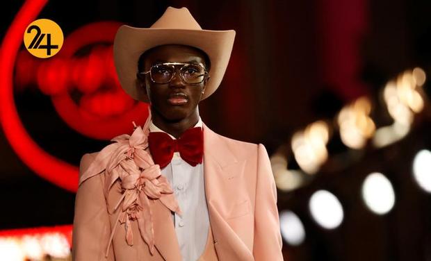 رژه مدل‌های برند گوچی در بلوار هالیوود