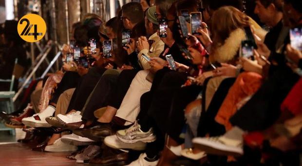 رژه مدل‌های برند گوچی در بلوار هالیوود