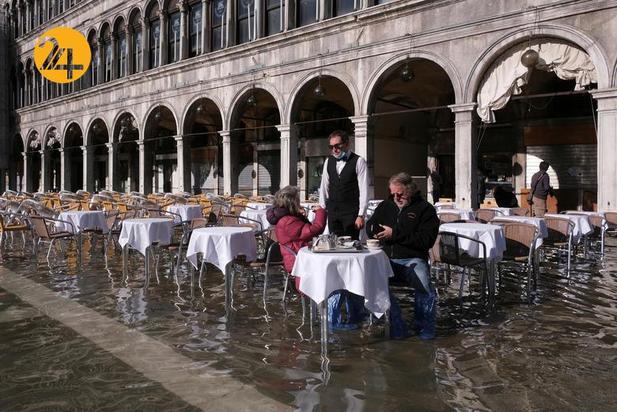 بارش سیل‌آسا در ونیز
