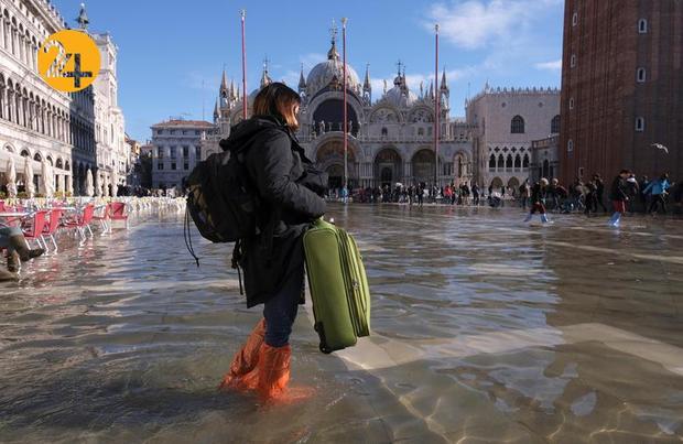 بارش سیل‌آسا در ونیز