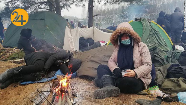 وضعیت بحرانی مهاجران در مرز بلاروس لهستان