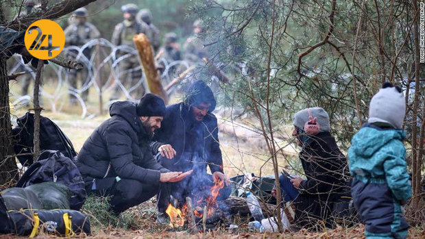 وضعیت بحرانی مهاجران در مرز بلاروس لهستان