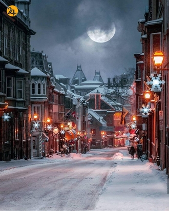 زمستان رویایی در کبک