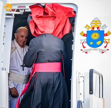 پاپ فرانسیس میان مهاجران