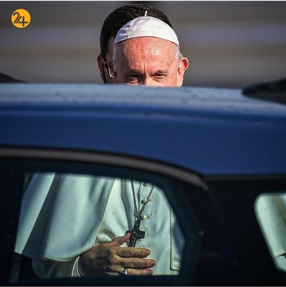 پاپ فرانسیس میان مهاجران