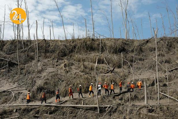 فوران آتشفشان در اندونزی