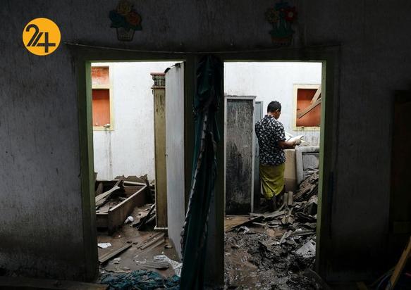 فوران آتشفشان در اندونزی