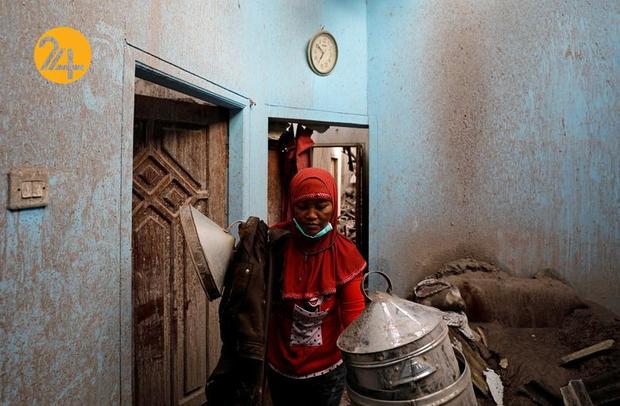 فوران آتشفشان در اندونزی