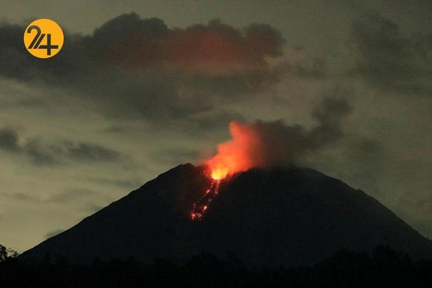 فوران آتشفشان در اندونزی