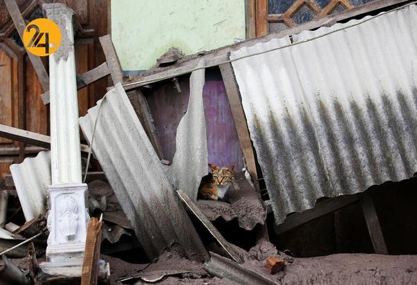 فوران آتشفشان در اندونزی