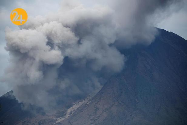 فوران آتشفشان در اندونزی