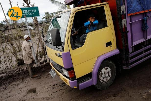 فوران آتشفشان در اندونزی