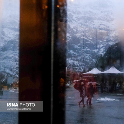 نخستین برف پاییزی تهران