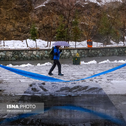 نخستین برف پاییزی تهران