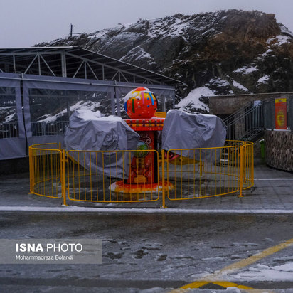 نخستین برف پاییزی تهران