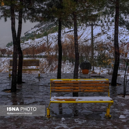نخستین برف پاییزی تهران