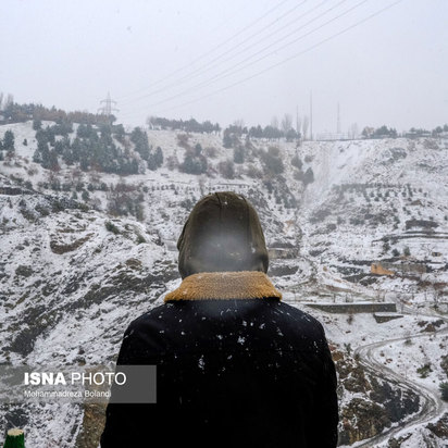 نخستین برف پاییزی تهران