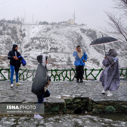 نخستین برف پاییزی تهران