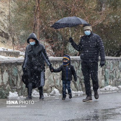 نخستین برف پاییزی تهران