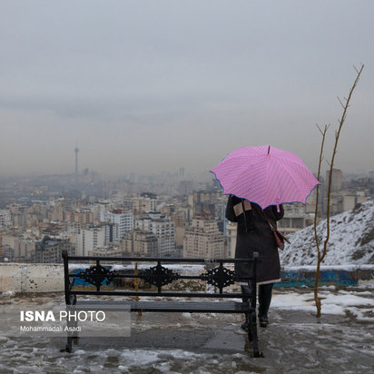 نخستین برف پاییزی تهران