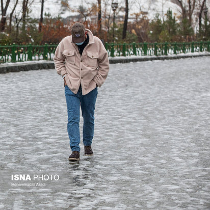 نخستین برف پاییزی تهران