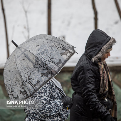 نخستین برف پاییزی تهران