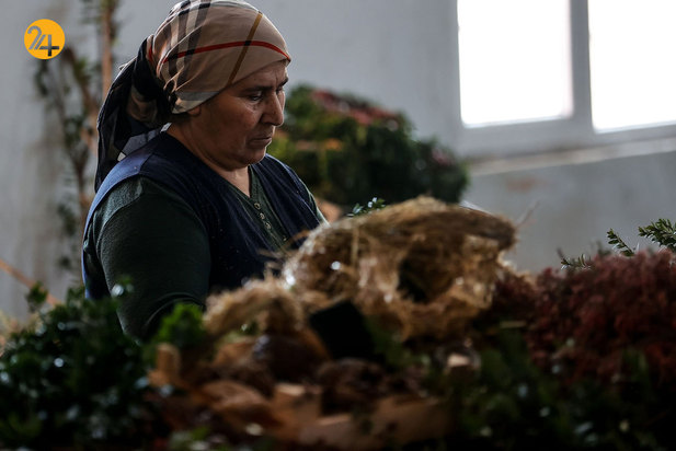 صادرات تاج‌های گل کریسمس از آنتالیا