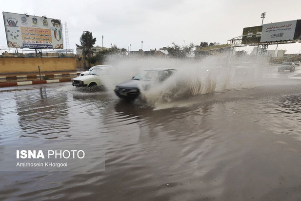 وضعیت شهر بندرعباس پس از بارندگی های اخیر
