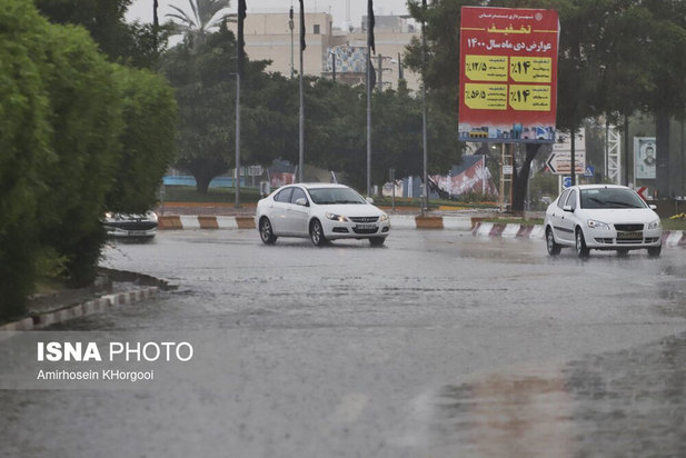 وضعیت شهر بندرعباس پس از بارندگی های اخیر