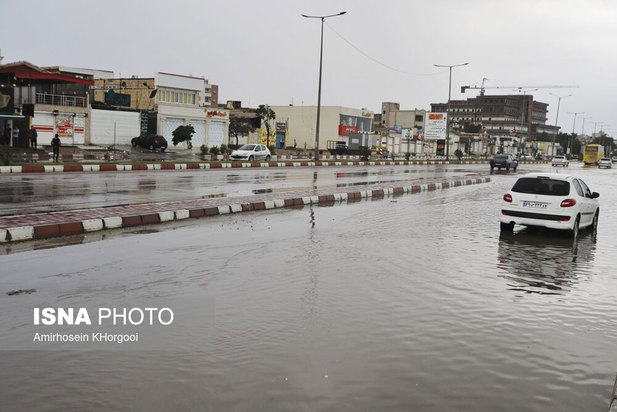 وضعیت شهر بندرعباس پس از بارندگی های اخیر