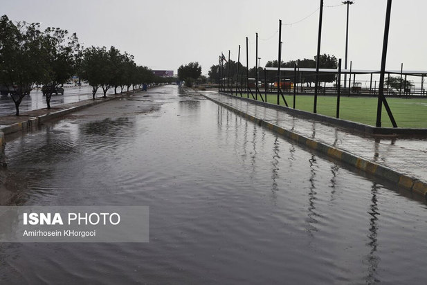 وضعیت شهر بندرعباس پس از بارندگی های اخیر