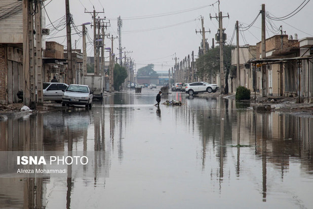 اهواز در غرق آب