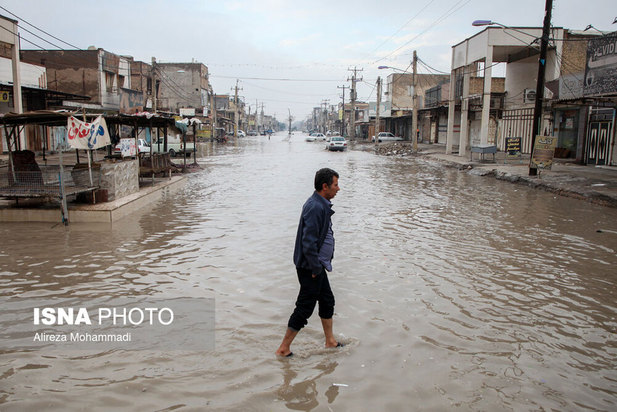 اهواز در غرق آب