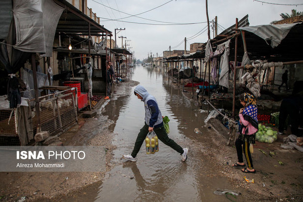 اهواز در غرق آب