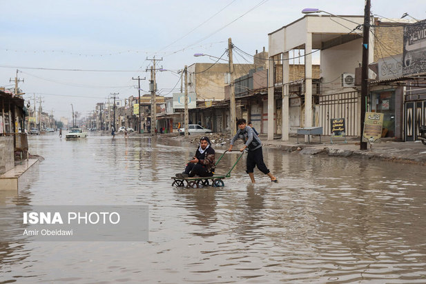 اهواز در غرق آب