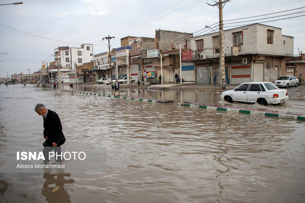 اهواز در غرق آب