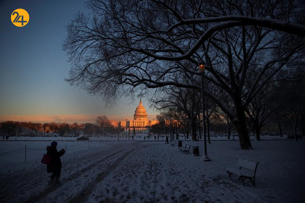 برف سنگین واشنگتن را درنوردید