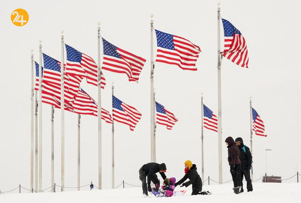 برف سنگین واشنگتن را درنوردید