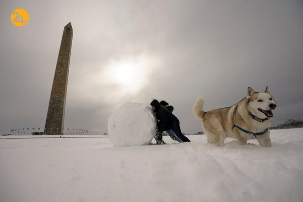 برف سنگین واشنگتن را درنوردید