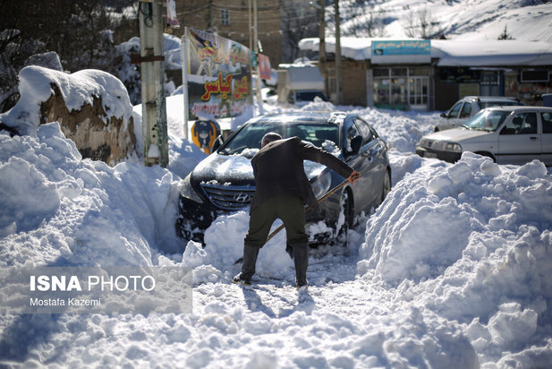 برف سنگین در مازندران